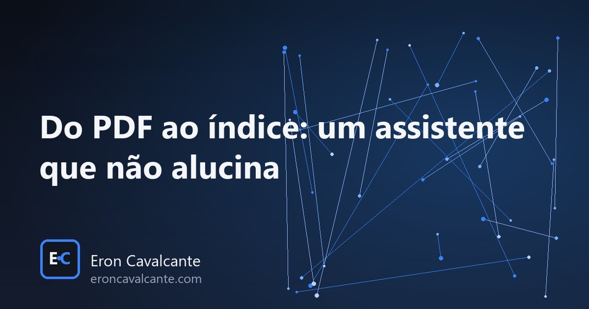 No momento, você está visualizando Do PDF ao índice pesquisável: um assistente que não alucina